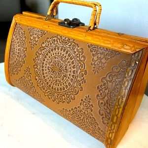 Vintage wooden purse